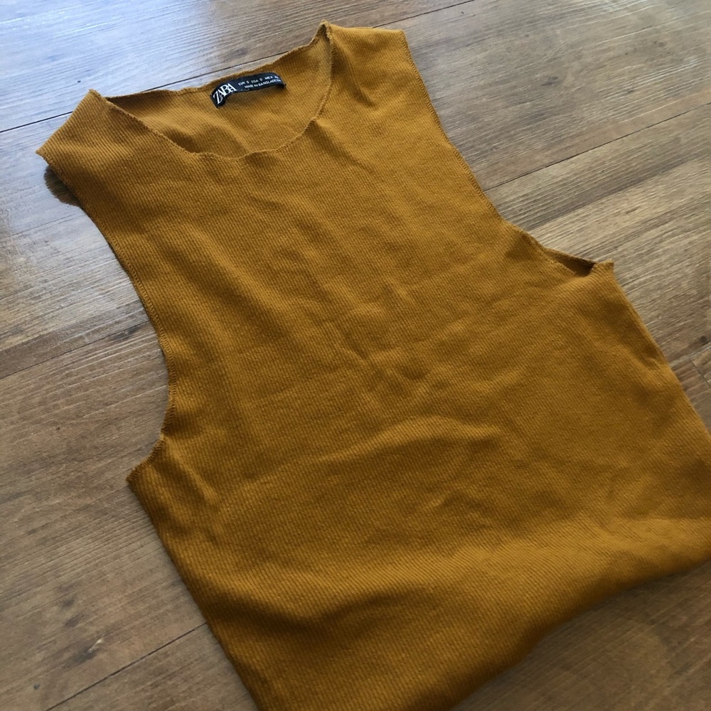 Zara Ribbed Crop Top